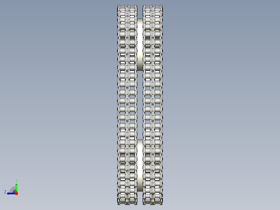 双排链条右视图