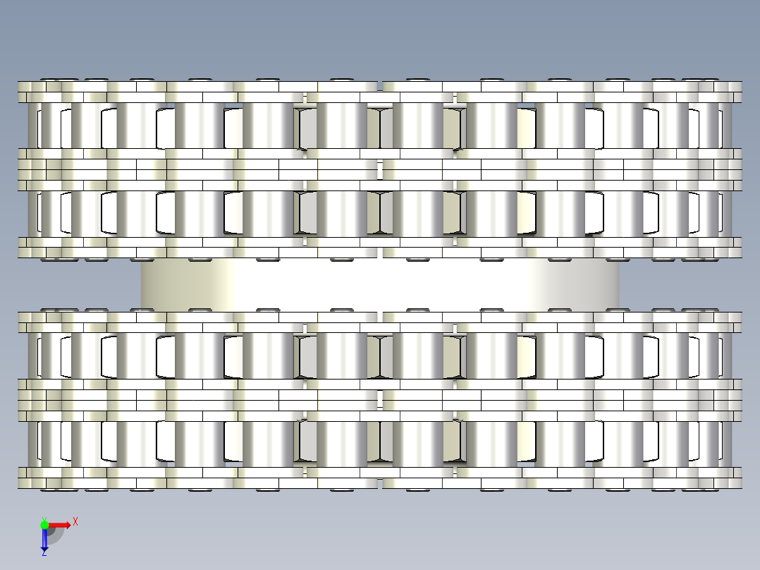 双排链条俯视图