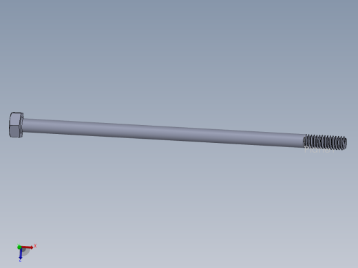 UNC 六角螺栓-Hex Bolt 0.250-20 x 6.SLDPRT