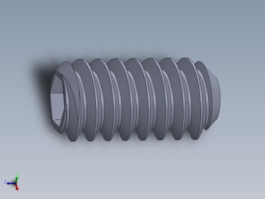 UNC 平头紧定螺钉-UNC SET SCREW 10-24 x0.375.SLDPRT