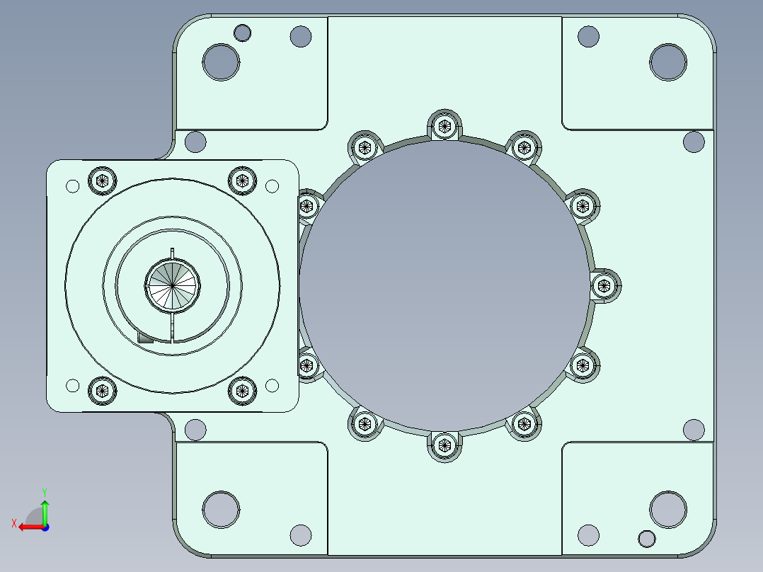 中空旋转平台KFN280-10(18)-24-110-145-M8.STEP后视图