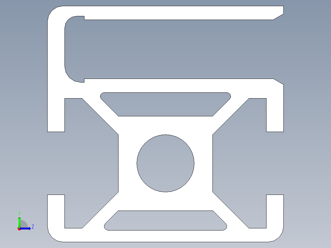 型材-BR 30X30 WG40 KJN992972.STEP左视图