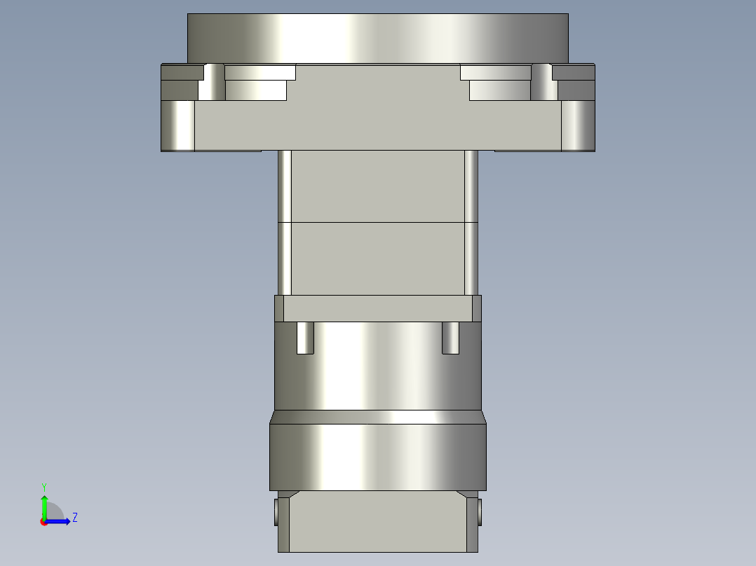 中空旋转平台KFN130-L2-30配单级直齿减速机左视图