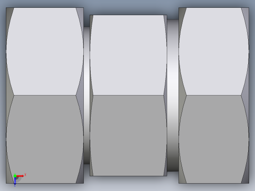 卡套式工业通用硬管接头EO_Distance_piece_adapter_DA42L71俯视缩略图