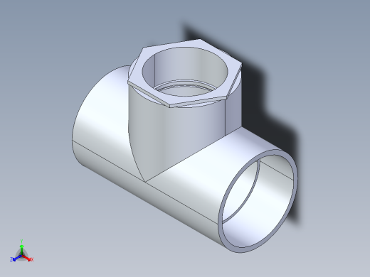 聚氯乙烯配件02A-Sch80_ReducingTee_SxSxS_801-670FB_12in x 10in