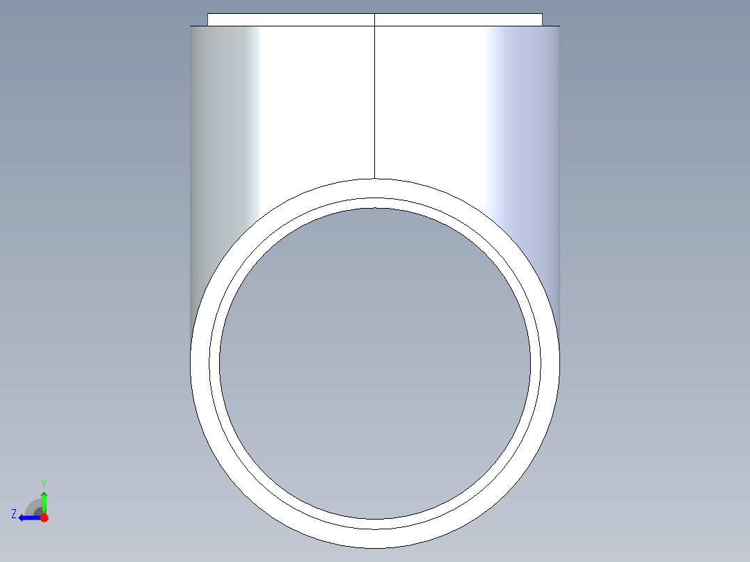 聚氯乙烯配件02A-Sch80_ReducingTee_SxSxS_801-670FB_12in x 10in右视图