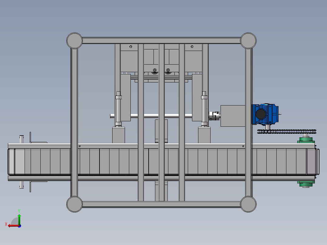 自动洗瓶机后视图