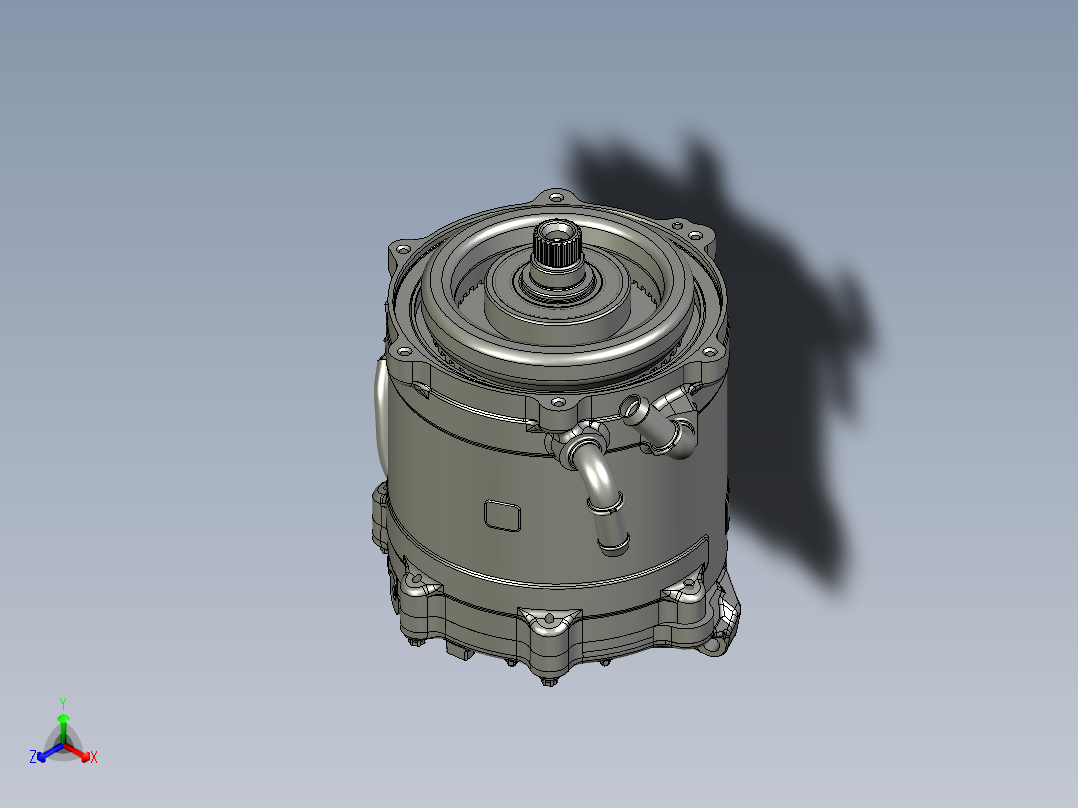 新能源65kw永磁同步水冷电机804745主视图