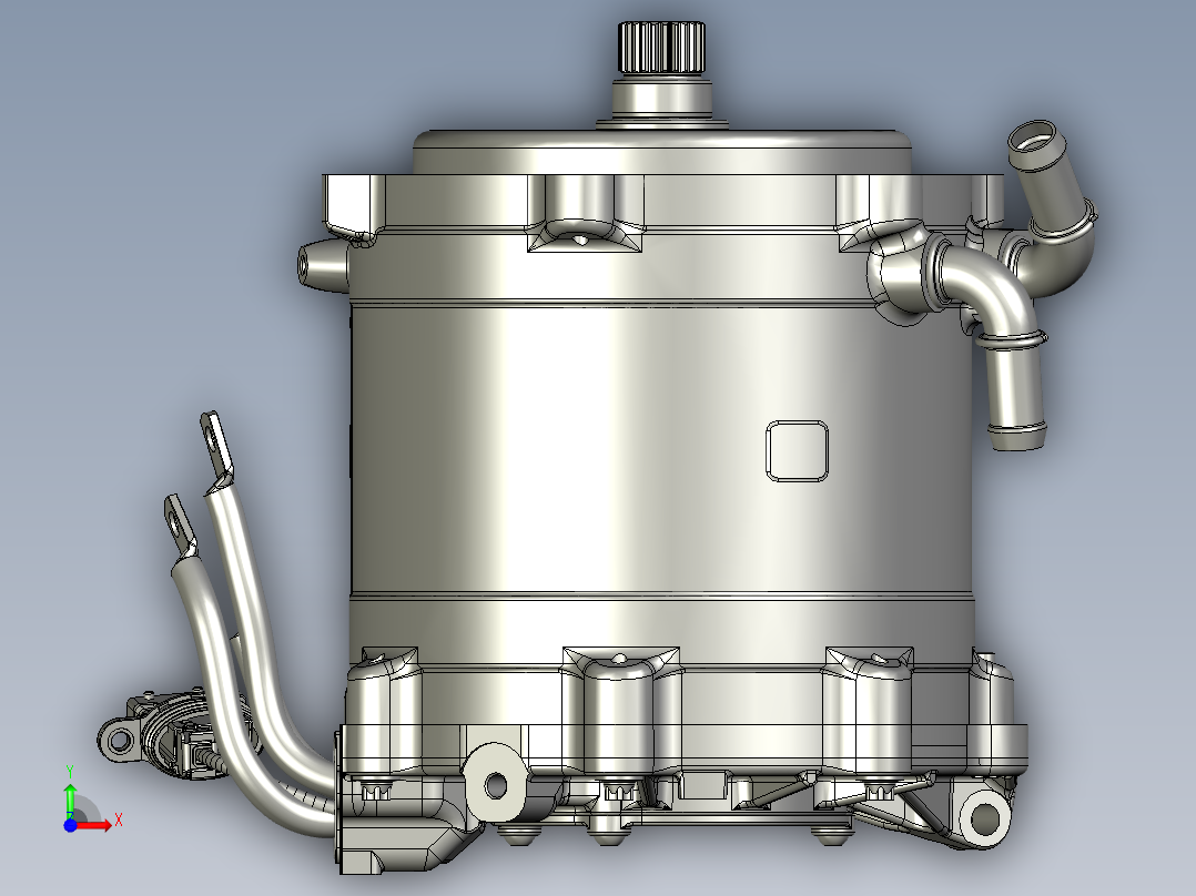 新能源65kw永磁同步水冷电机804745前视图