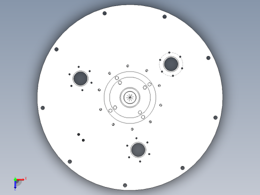 灌装缸与灌装阀设计【三维SolidWorks】俯视缩略图