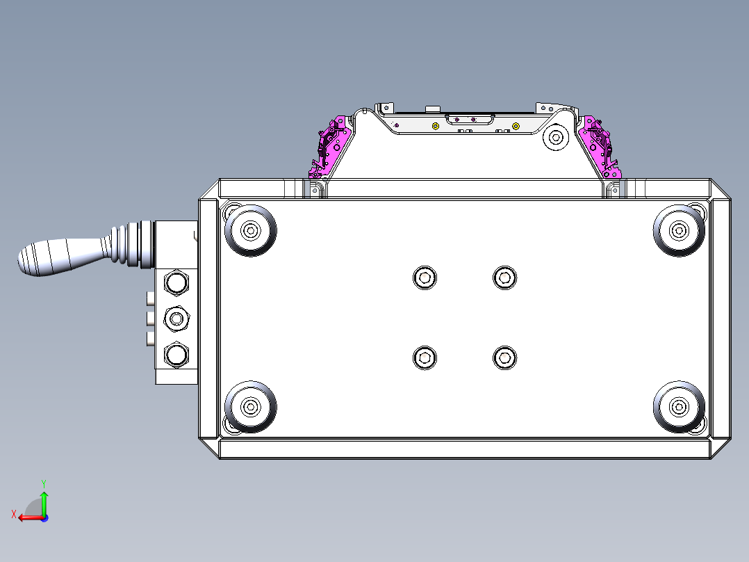 注塑后整形治具后视图