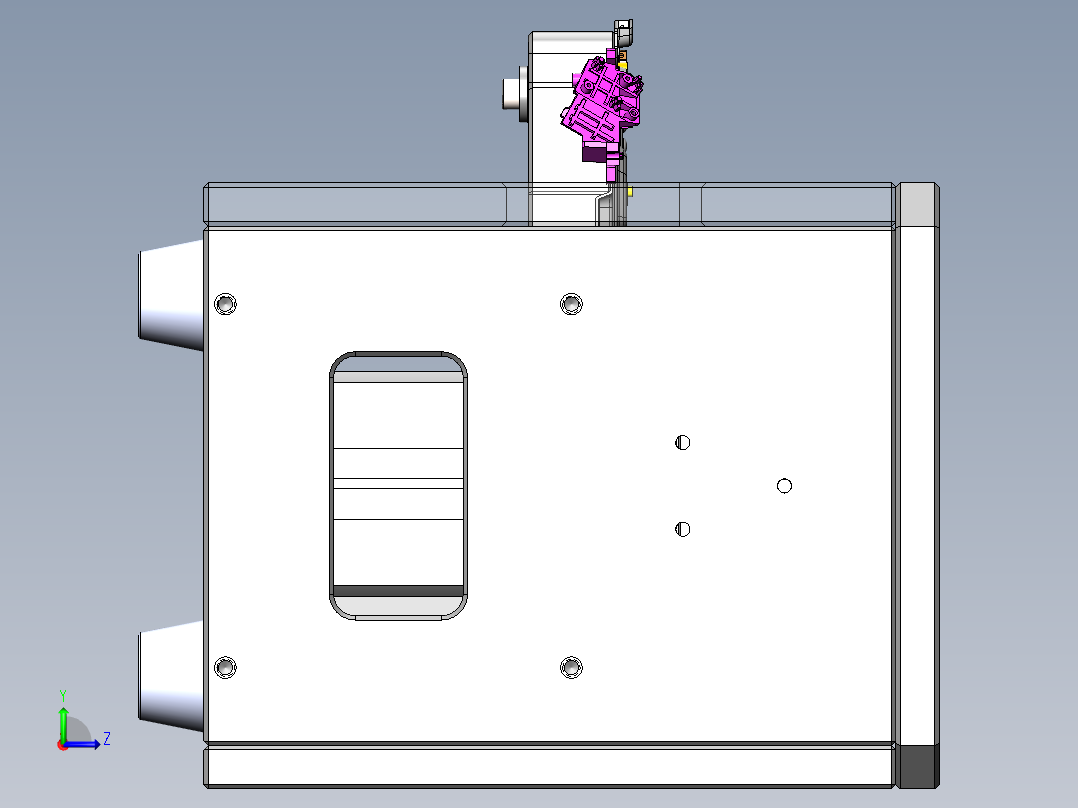 注塑后整形治具左视图