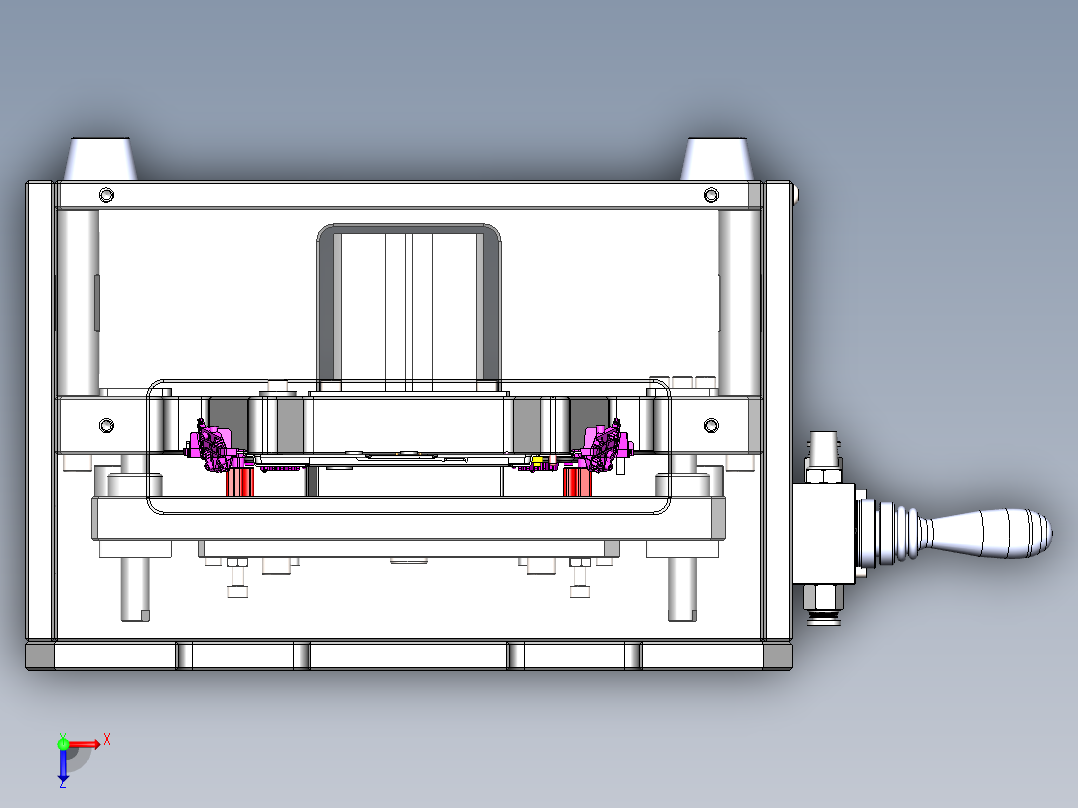 注塑后整形治具俯视图