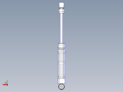 单筒氮气阻尼可调减震器后视缩略图