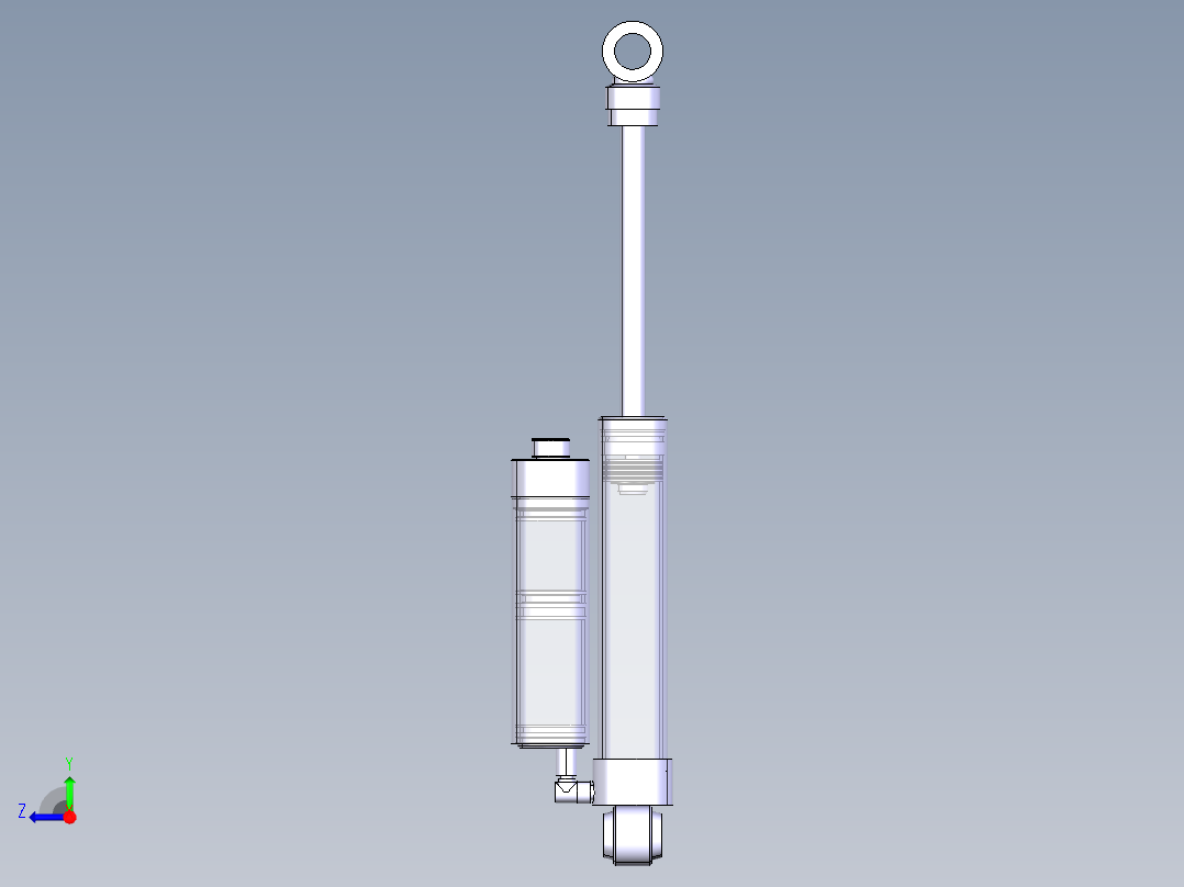 单筒氮气阻尼可调减震器1424743===50右视图
