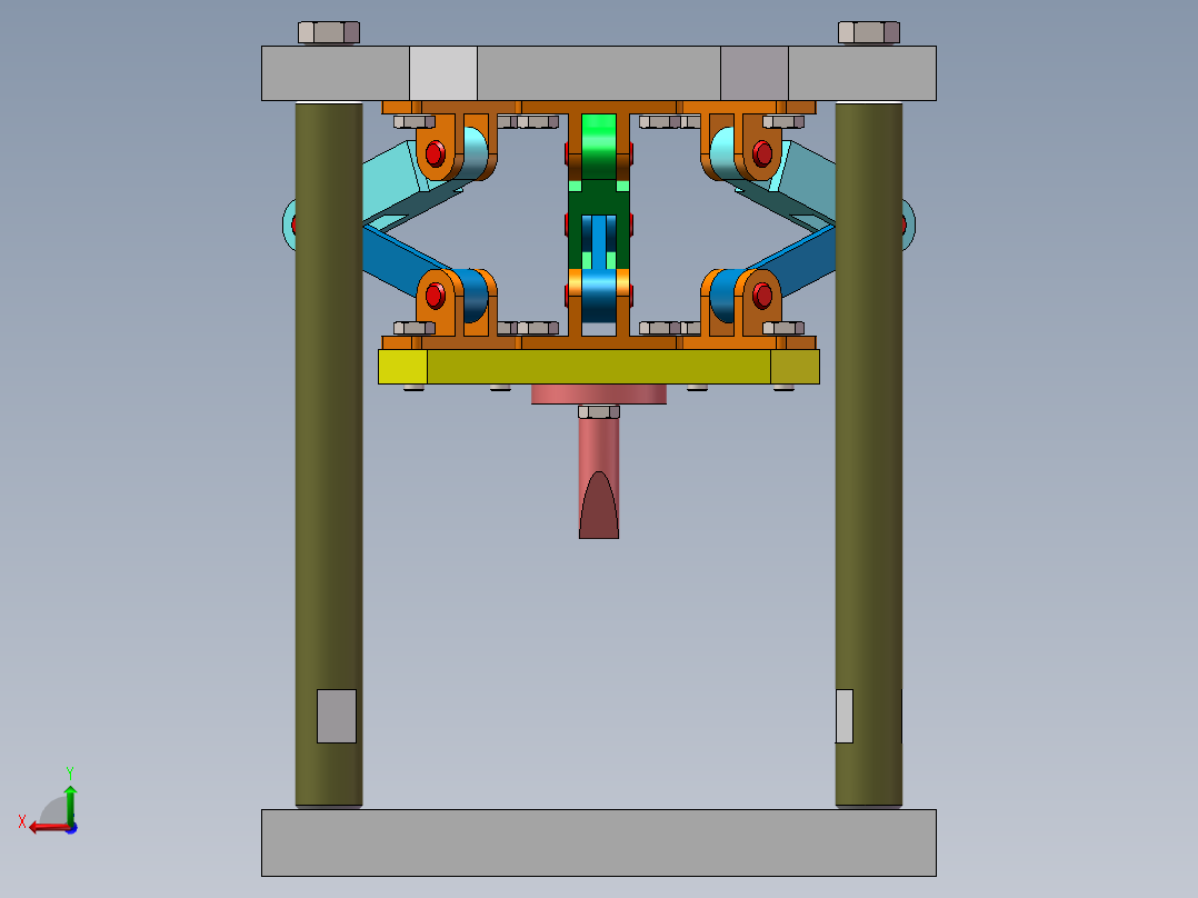 压紧机构-2后视图