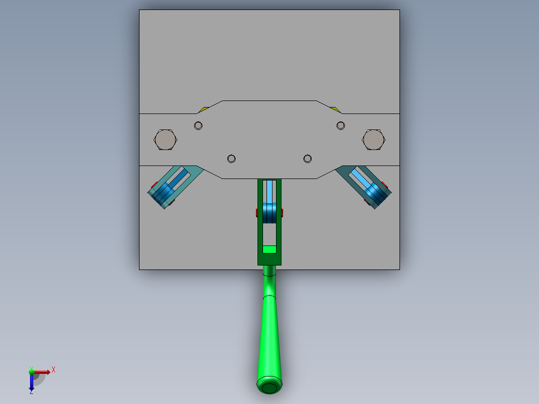 压紧机构-2俯视图