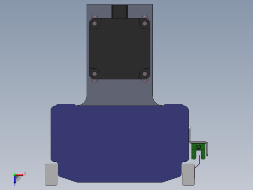 电动滑台模组SDM136下折模型俯视缩略图