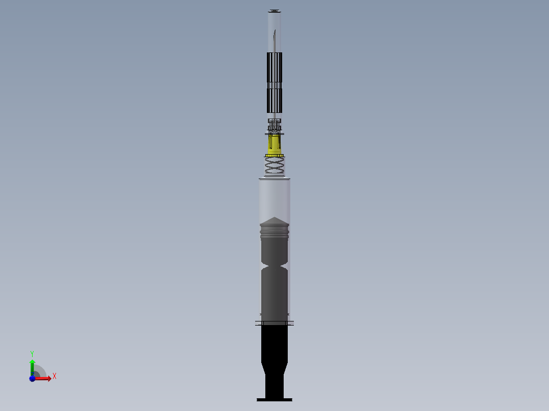 皮下注射器前视图