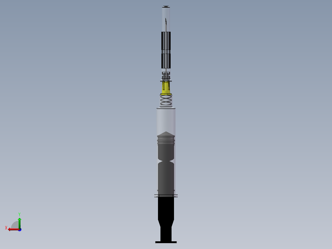 皮下注射器后视图
