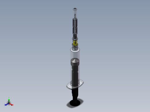 皮下注射器正等轴测缩略图