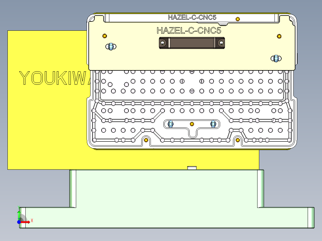 HAZEL-C-笔记本CNC工装夹具三维模型CNC5-0512前视图