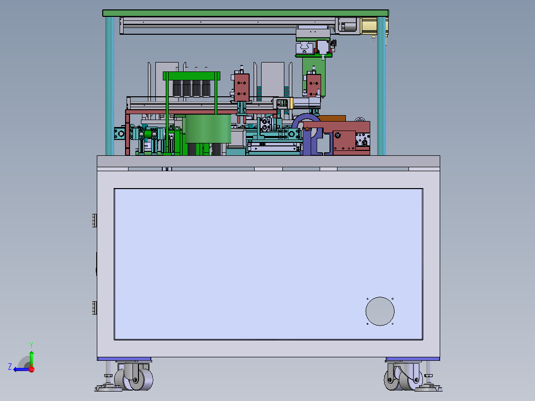 全自动充磁机（含DFM）sw17可编辑右视图