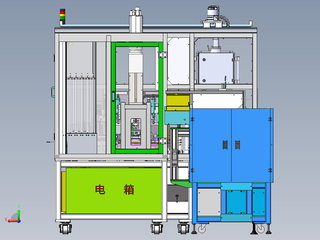 水泵泵盖装配设备sw16可编辑后视图
