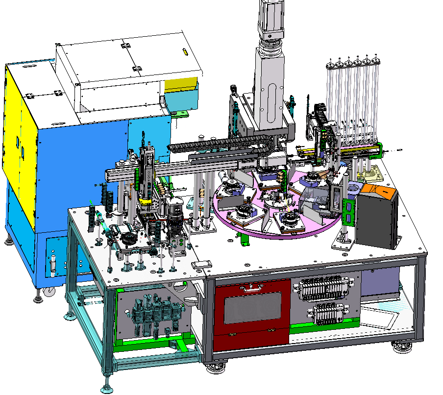 水泵泵盖装配设备sw16可编辑