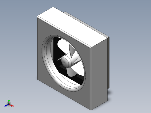 排气扇正等轴测缩略图