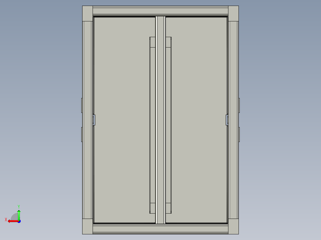 注脂压盖机机架钣金金材加工图纸后视图