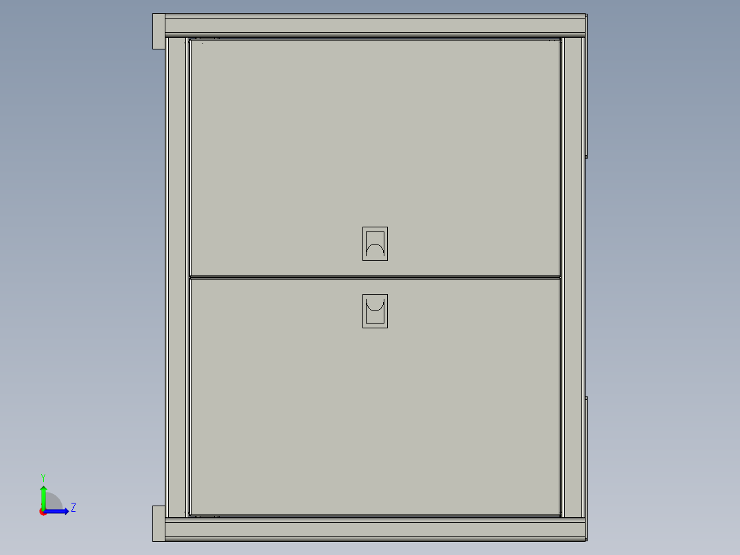 注脂压盖机机架钣金金材加工图纸左视图