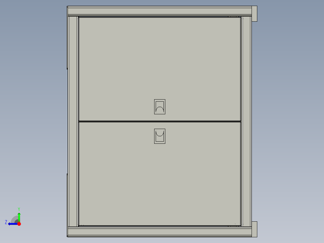 注脂压盖机机架钣金金材加工图纸右视图