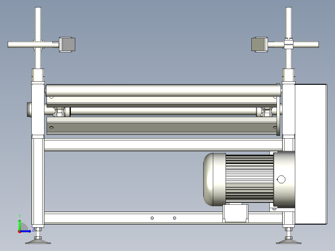 平链板线三维模型左视图