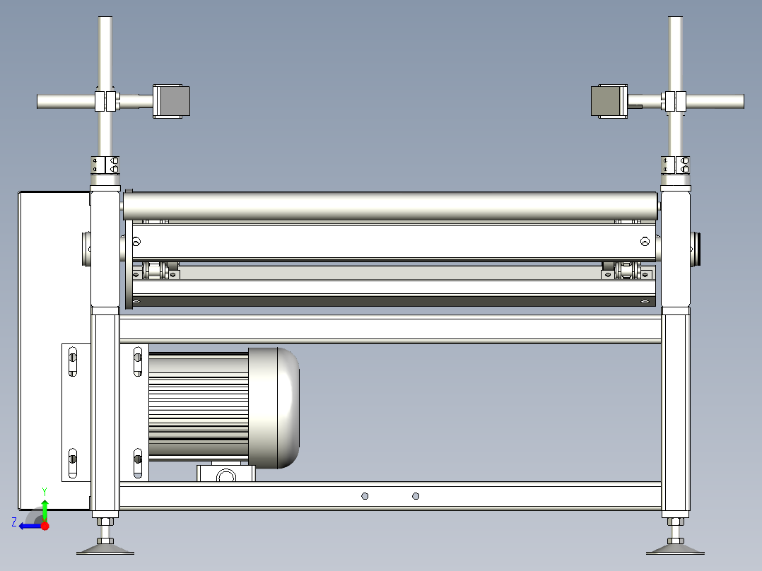 平链板线三维模型右视图