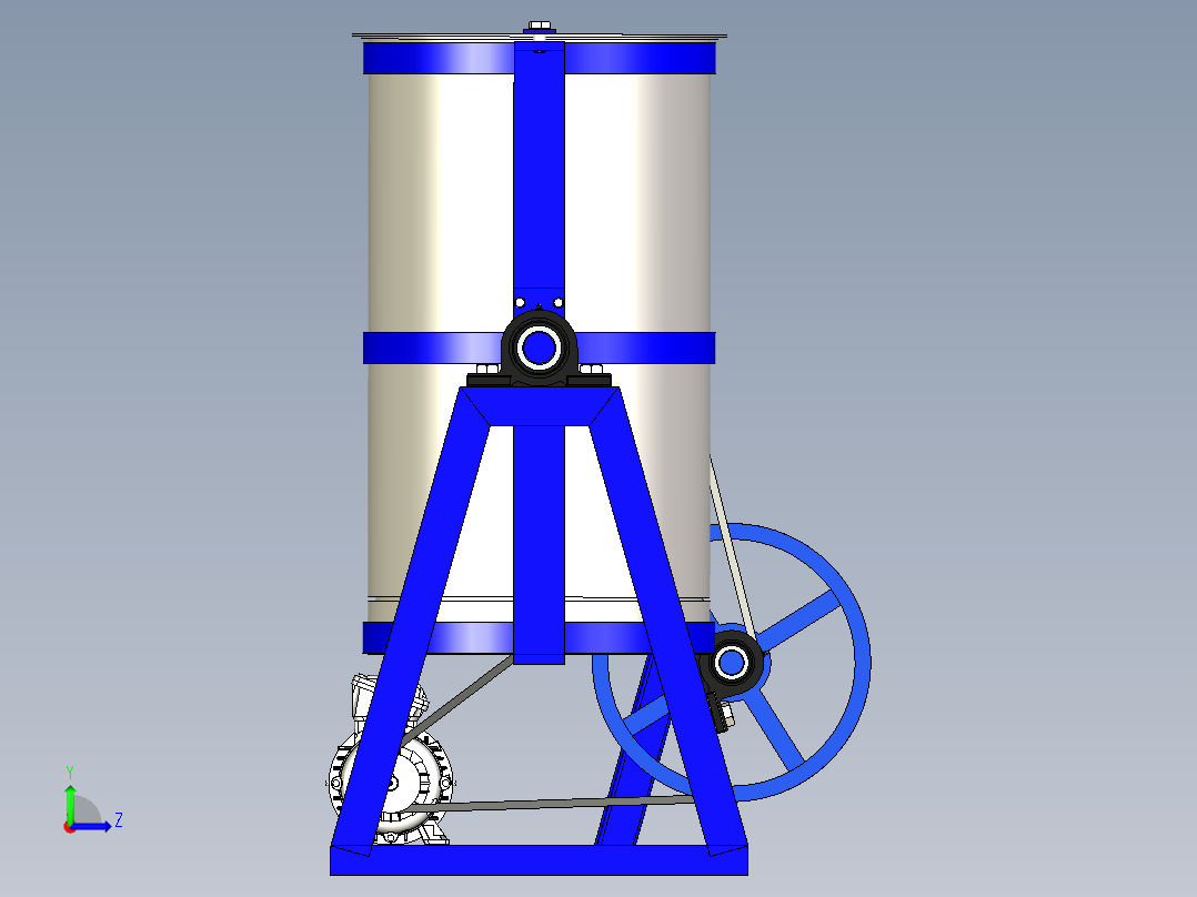 B3003450-塑料颜料混合器左视图