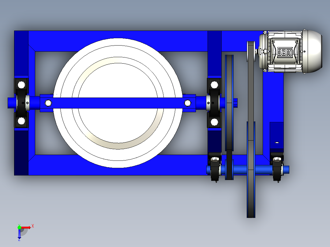 B3003450-塑料颜料混合器俯视图