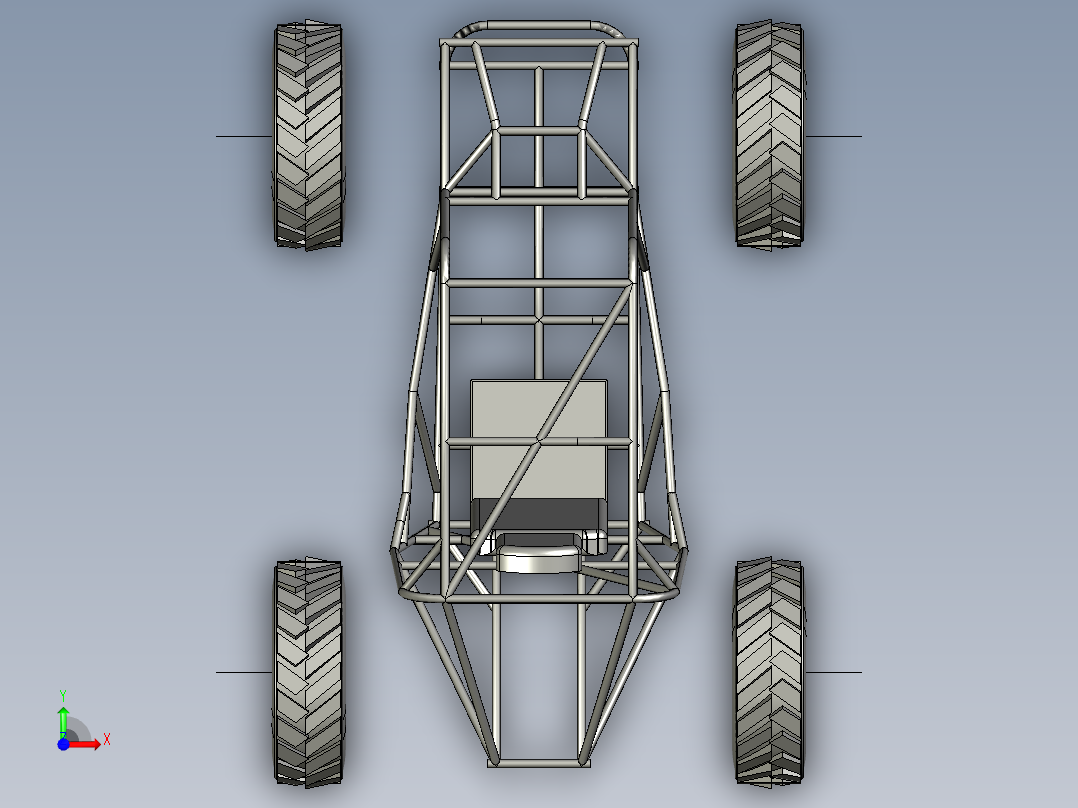 A3003920-单座全地形车卡丁车 ATV前视图