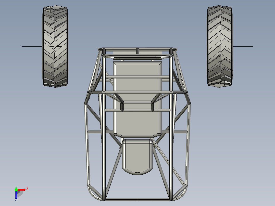 A3003920-单座全地形车卡丁车 ATV俯视图
