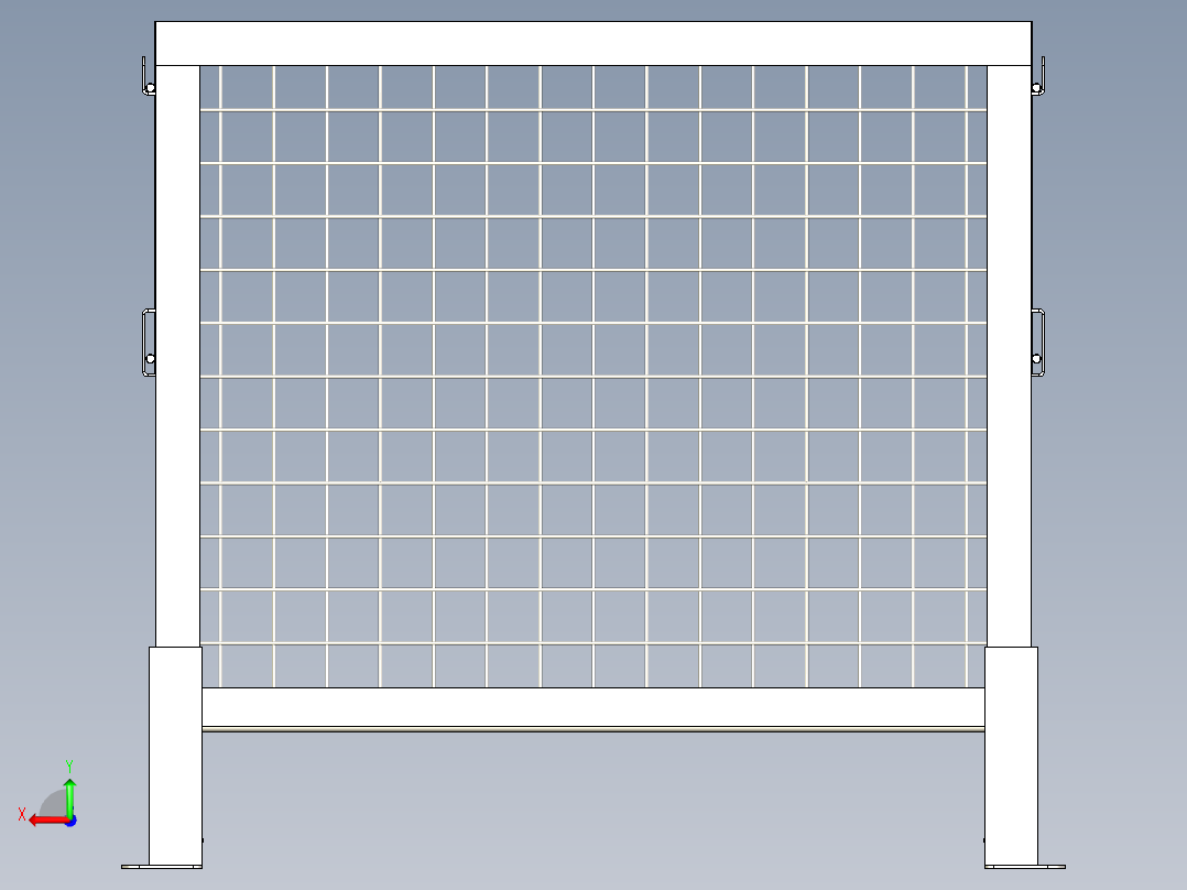 B2004290-钢托盘后视图