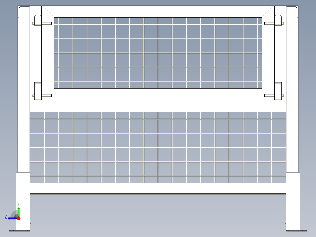 B2004290-钢托盘右视图