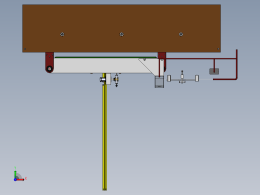 数控机床、Q管来弧线加工机床设备设计3D模型 Solidworks设计前视缩略图