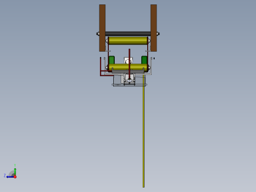 数控机床、Q管来弧线加工机床设备设计3D模型 Solidworks设计右视缩略图