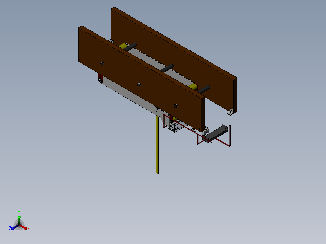 数控机床、Q管来弧线加工机床设备设计3D模型 Solidworks设计正等轴测图