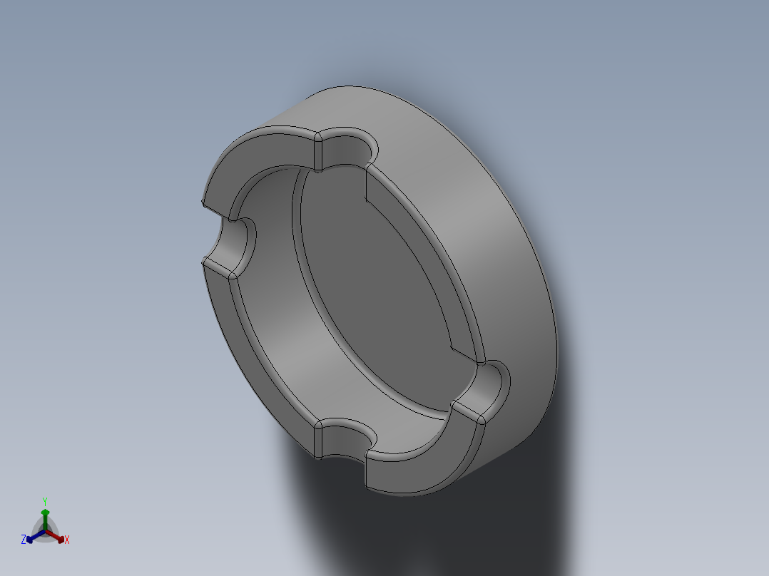烟灰缸(33)正等轴测图