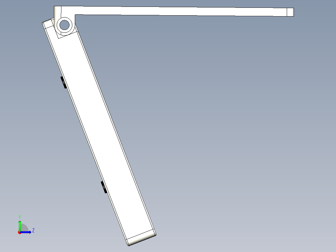 折叠式支付宝盒左视图