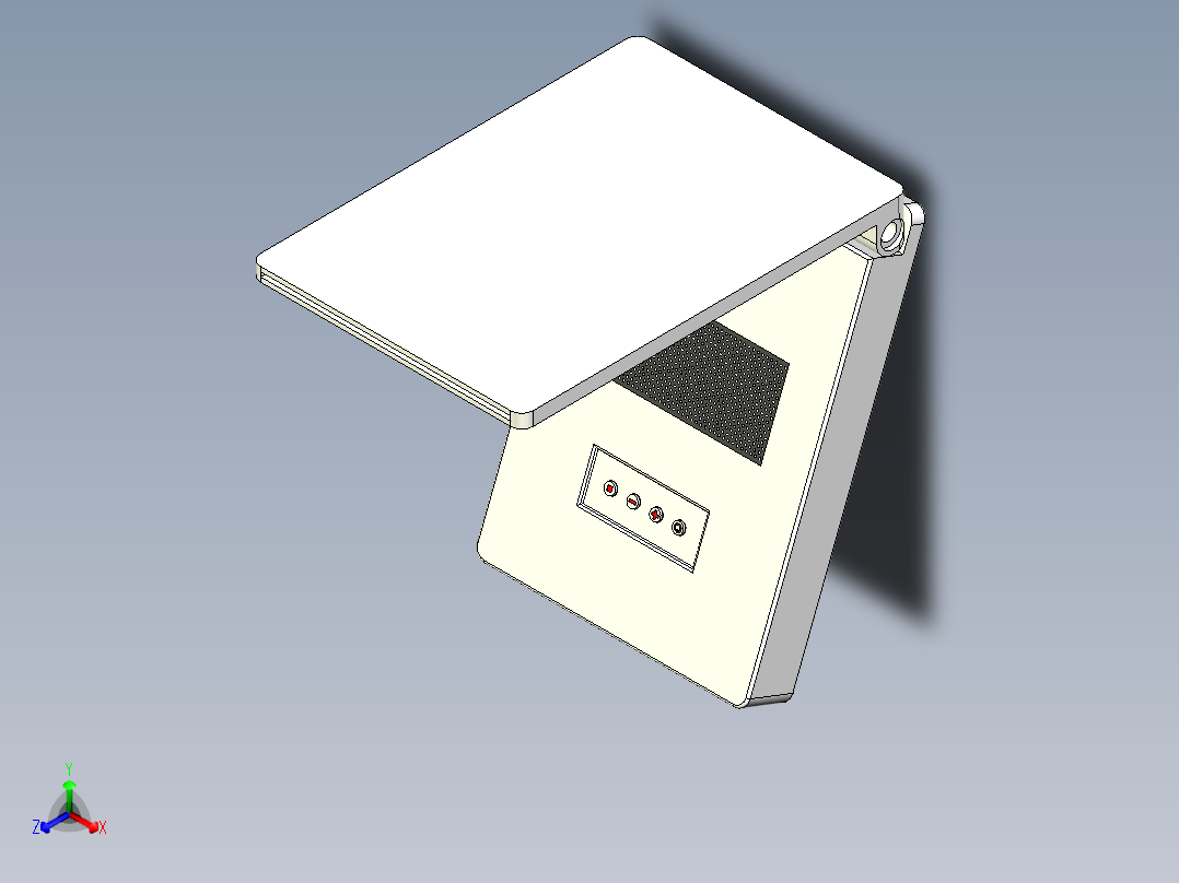 折叠式支付宝盒正等轴测图