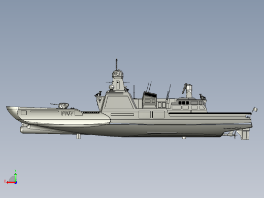 F907大型驱逐舰后视缩略图