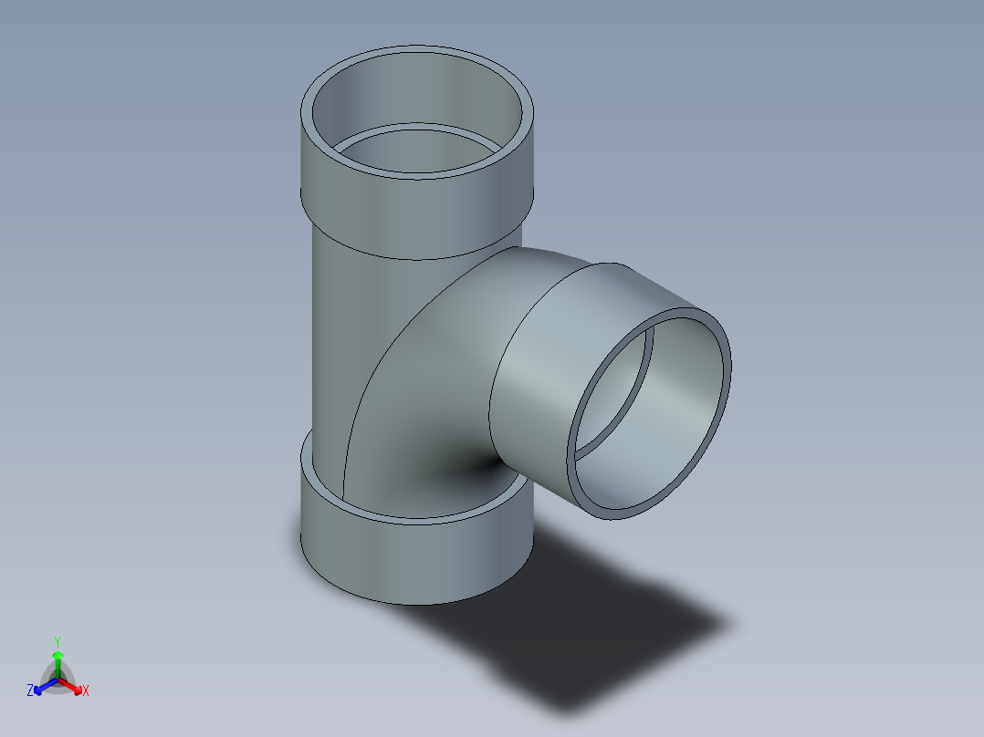 B3004505-2英寸PVC大半径三通（D-LT）配件