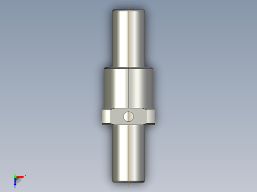 JF2002-4滚珠丝杆3D模型俯视缩略图